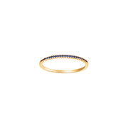 HEART 14kt. guld alliancering m/safir