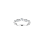 HEART 14kt. hvidguldsring m/dia. 0.40ct W/SI