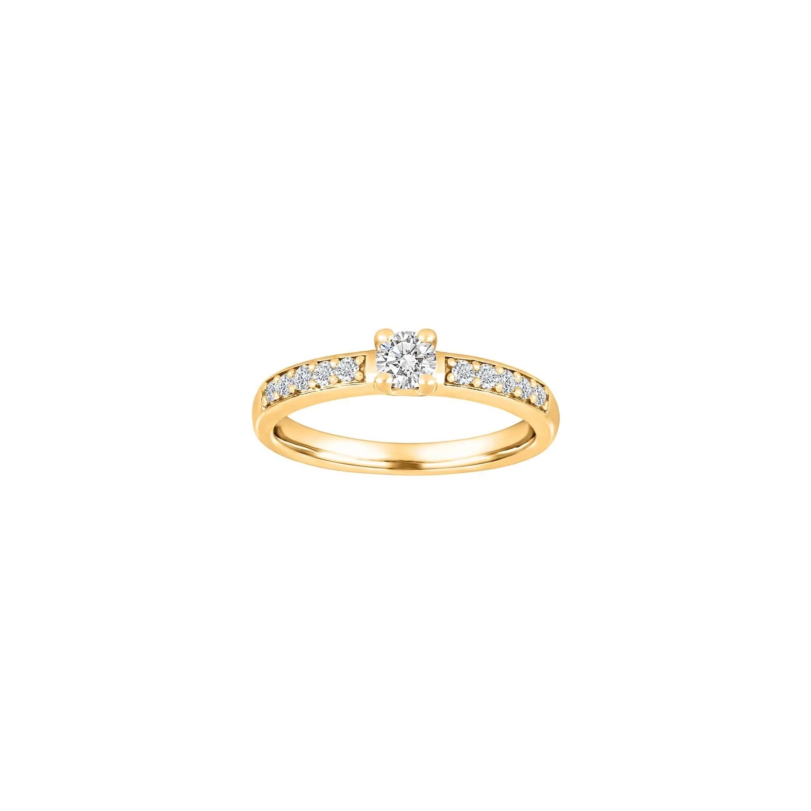 HEART 14kt. guldring m/dia. 0.50ct WSI