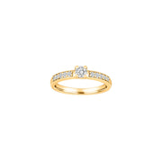 HEART 14kt. guldring m/dia. 0.50ct WSI