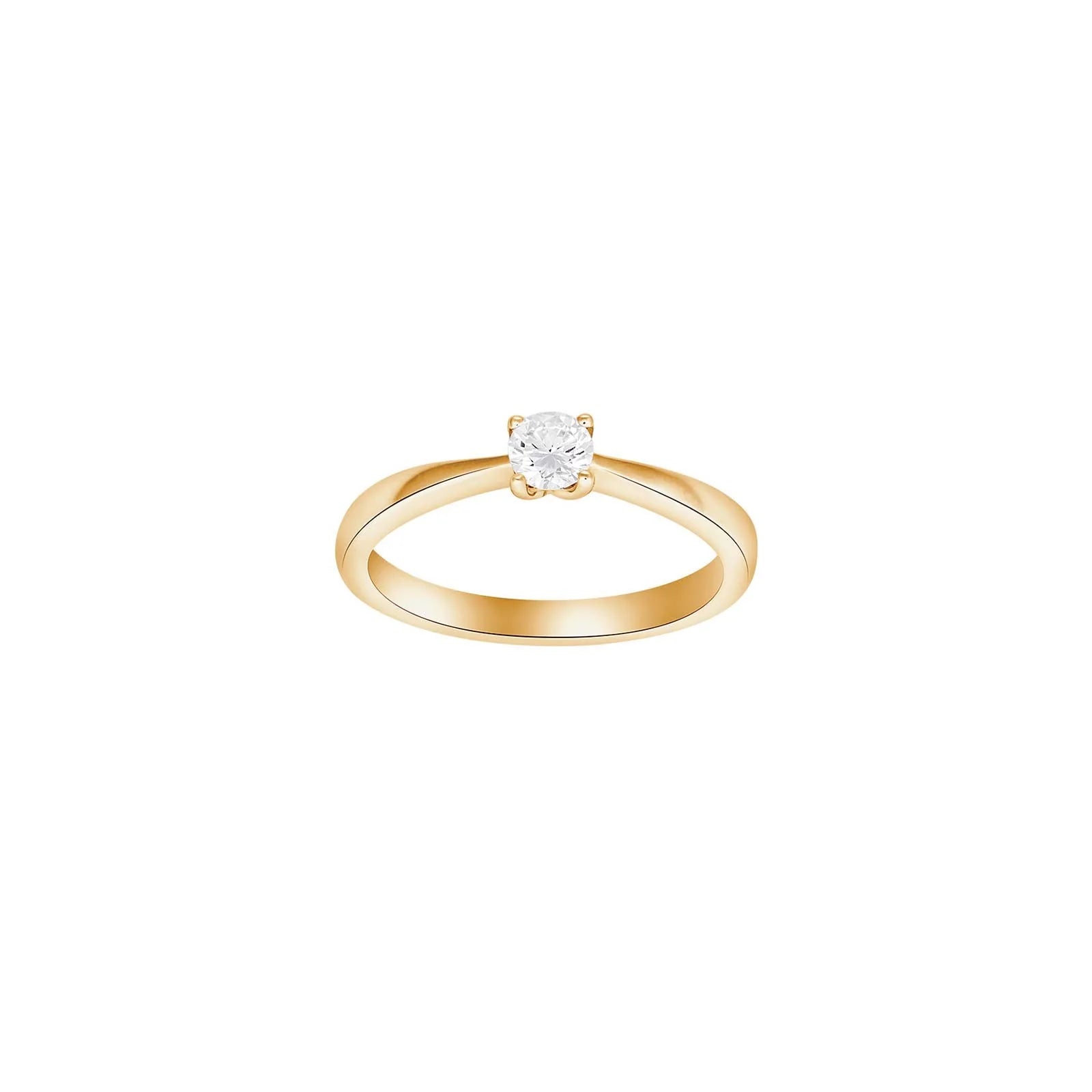 HEART 14kt. guldring m/dia. 0.30ct W/SI
