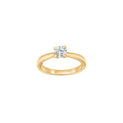 HEART 14kt. guldring m/dia. 0.50ct W/SI