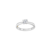 HEART 14kt. hvidguldsring m/dia. 0.50ct W/SI