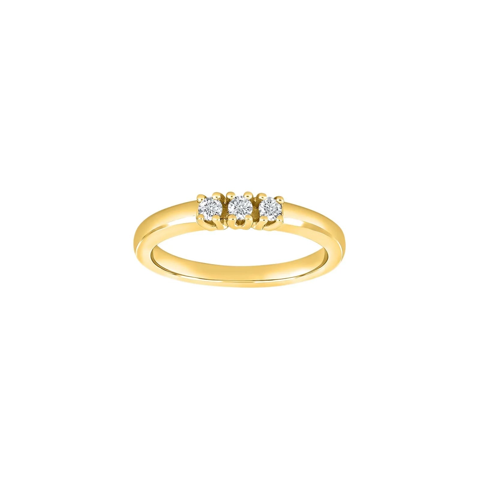14kt. alliancering m/dia. 3 x 0,05 W/SI