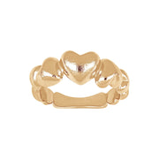 14 kt.guld hjerte ring
