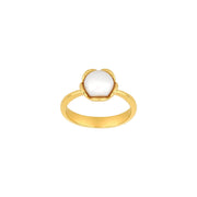Sølv forg. ring Flower lille m/ferskv. perle