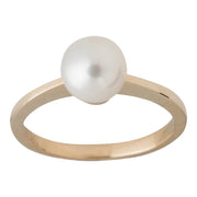 14 kt. guldring m. fvkp