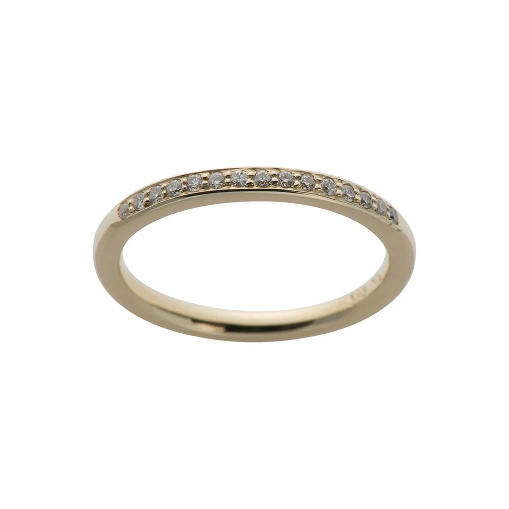 14 kt. guldring med 0,12carat TW/SI