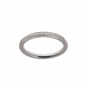 14 kt. hvidguldsring med 0,12carat TW/SI