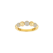 14 kt. guld kuglering m/dia 0.42ct W/SI