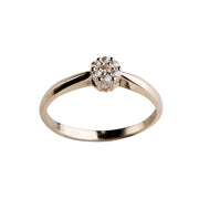 14kt. guldring m/cz