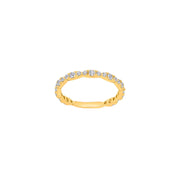 8kt. guldring m/cz