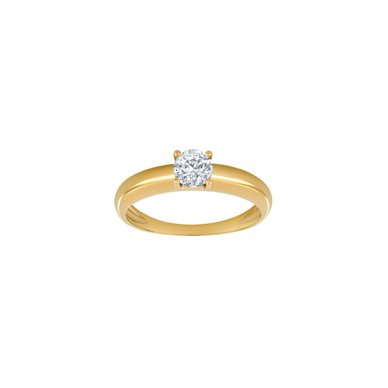 8kt. guldring m/cz