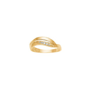 8kt. guldring m/cz