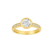 8kt. guldring m/cz
