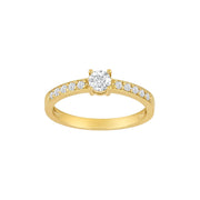 14kt. guldring m/cz