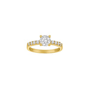 8kt. guldring m/cz