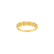 8kt. guldring m/cz