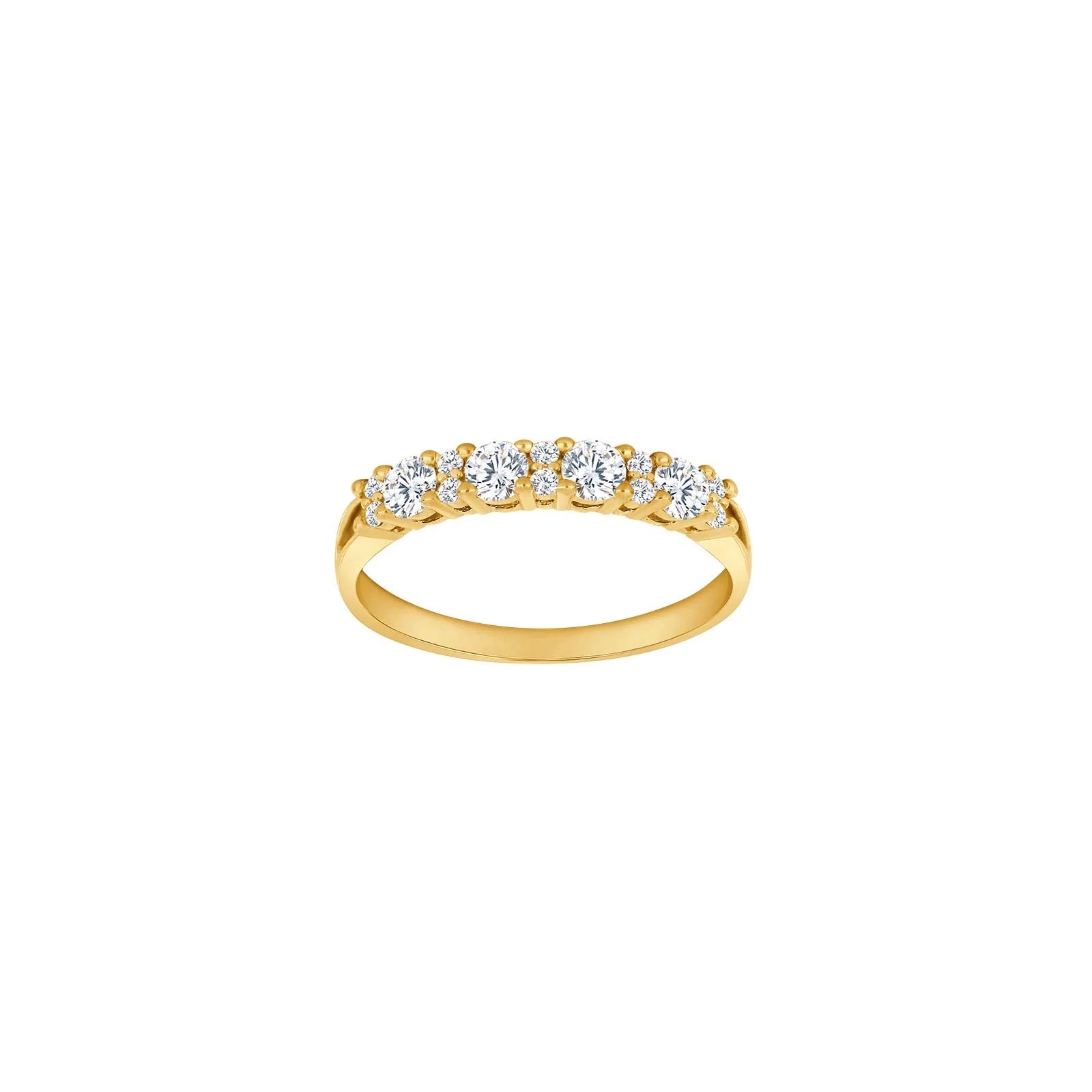8kt. guldring m/cz