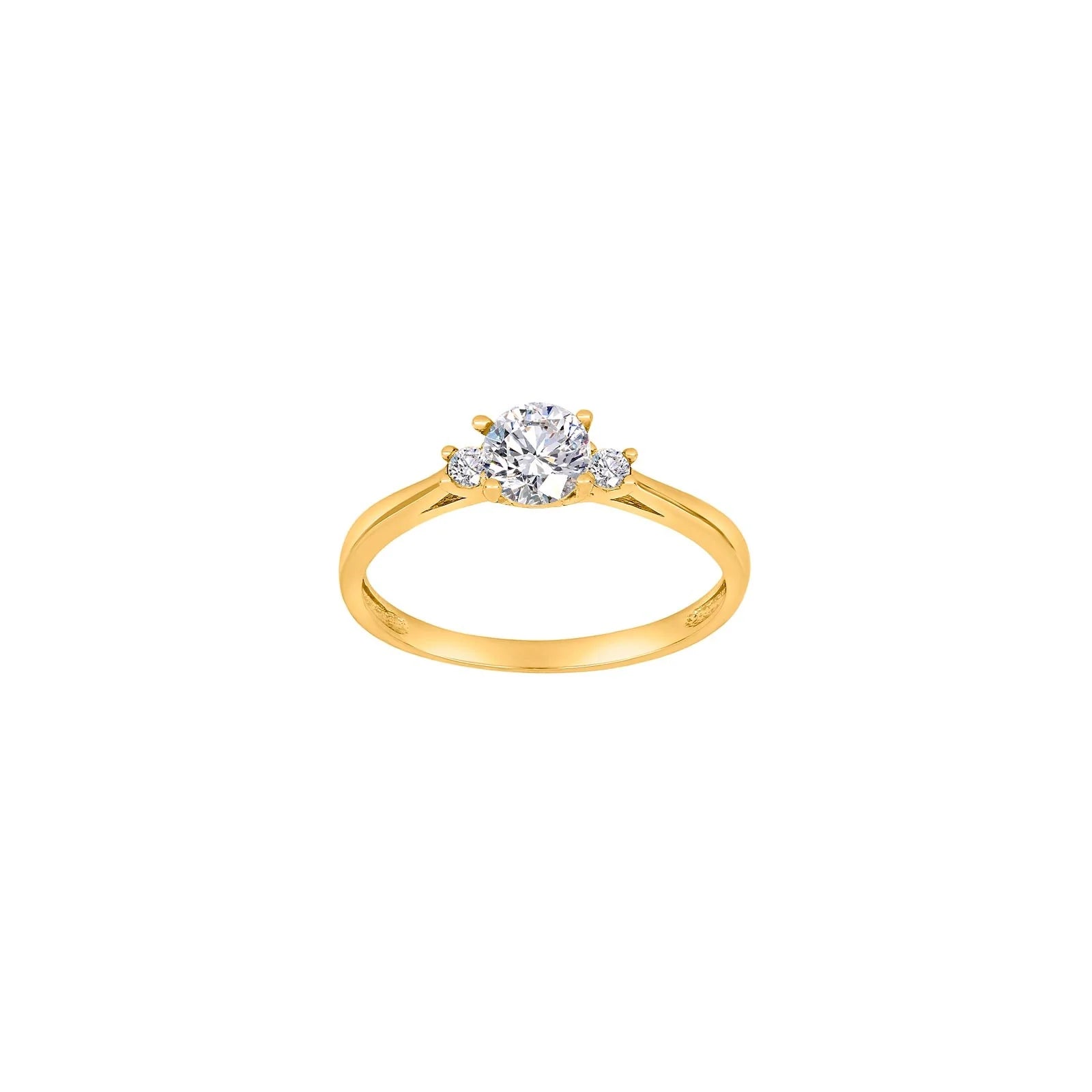 8kt. guldring m/cz
