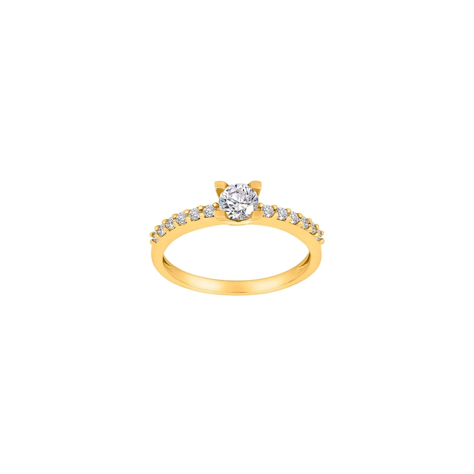 8kt. guldring m/cz