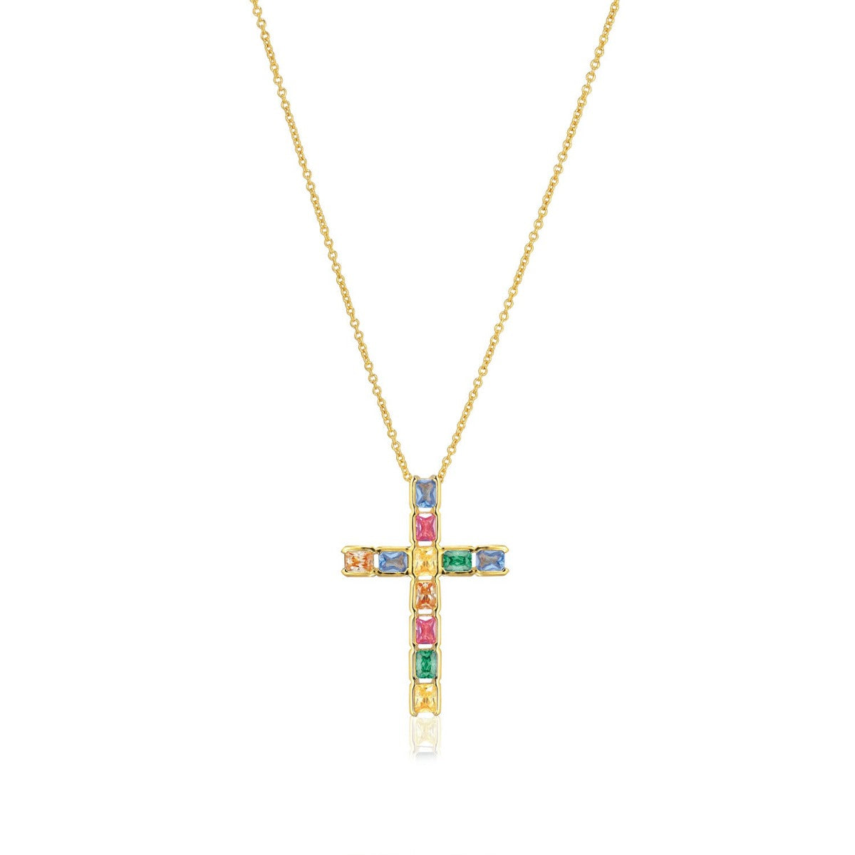 Sif Halskæde Adria Tre Piccolo SJ-N12250-PCZ-YG