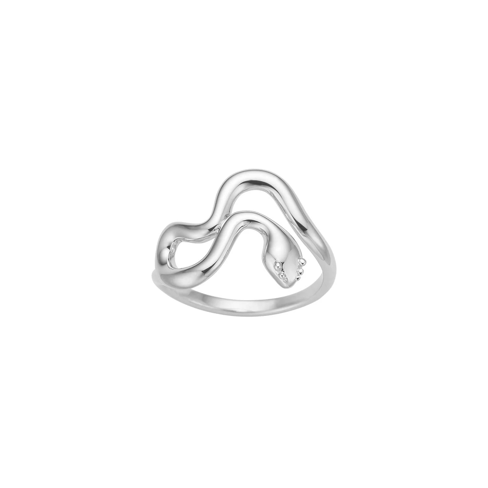 Rhd. sølv ring SERPENS52