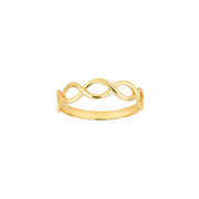8kt. guldring uendelighed