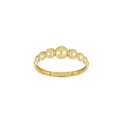 8kt. guldring m/kugler