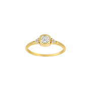8kt. guldring m/cz