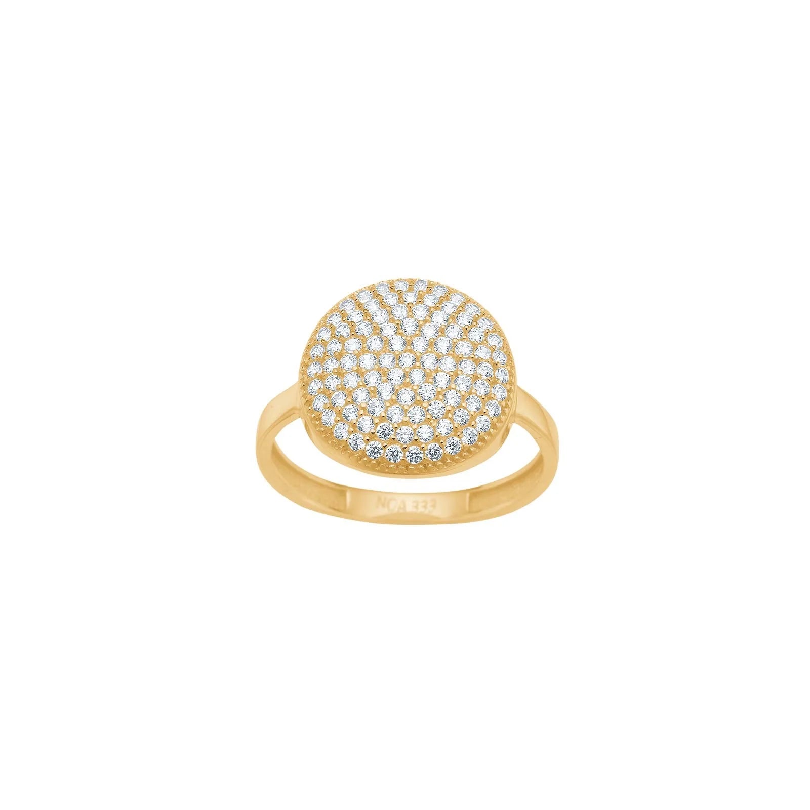 8kt. guldring m/cz