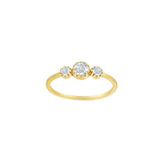 8kt. guldring m/cz