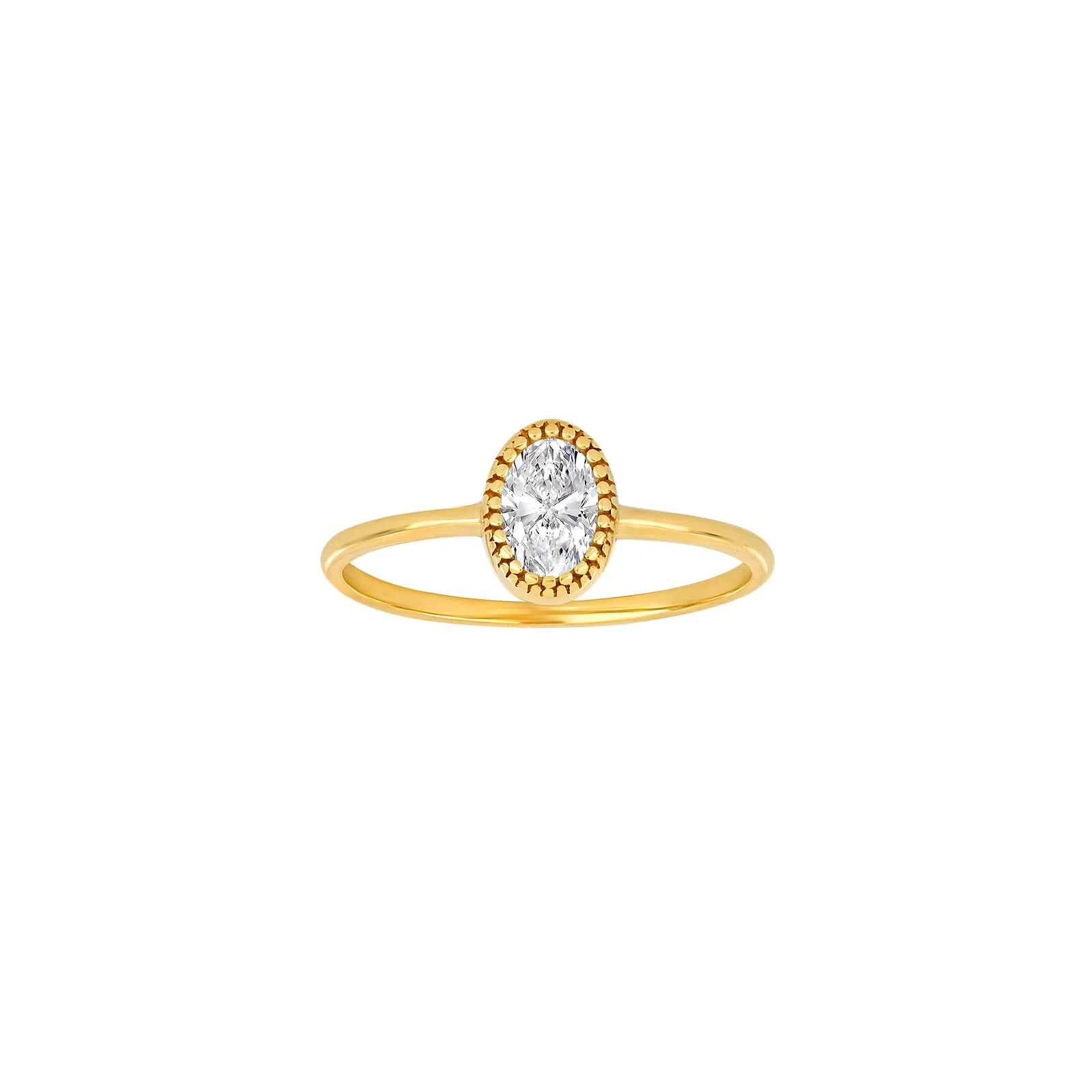 8kt. guldring m/cz