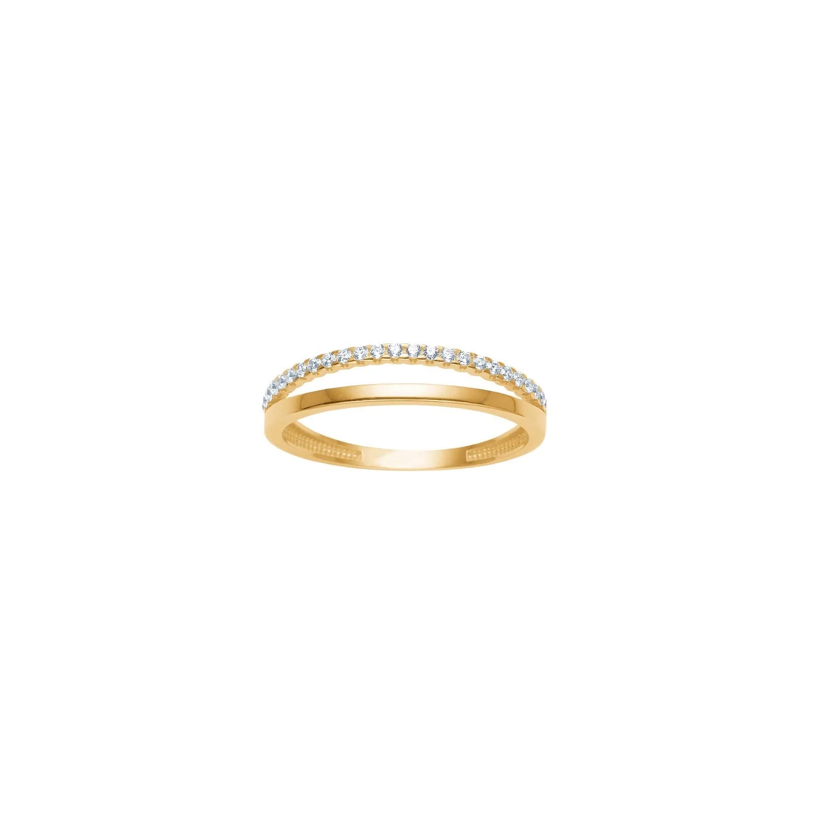 8kt. guldring m. cz