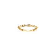 8kt. guldring m. cz