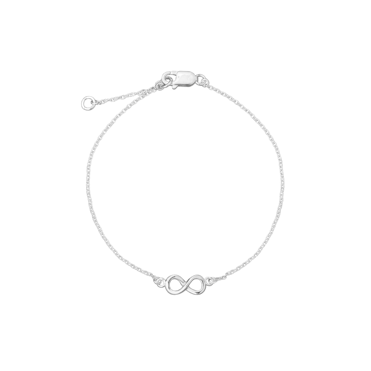 Sølv Armbånd M/Uendelighedstegn 19Cm