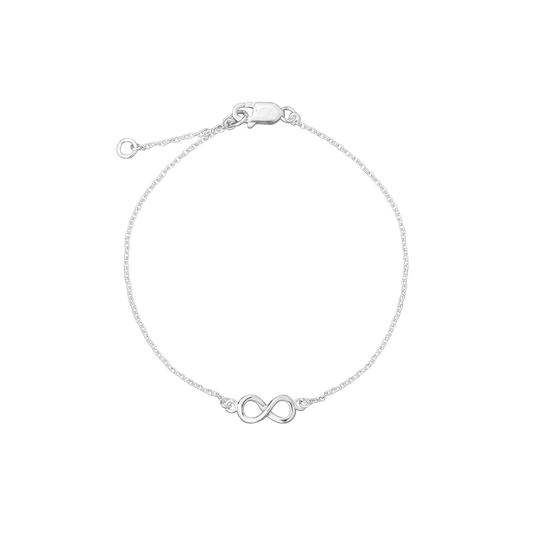 SØLV ARMBÅND M/UENDELIGHEDSTEGN 19CM