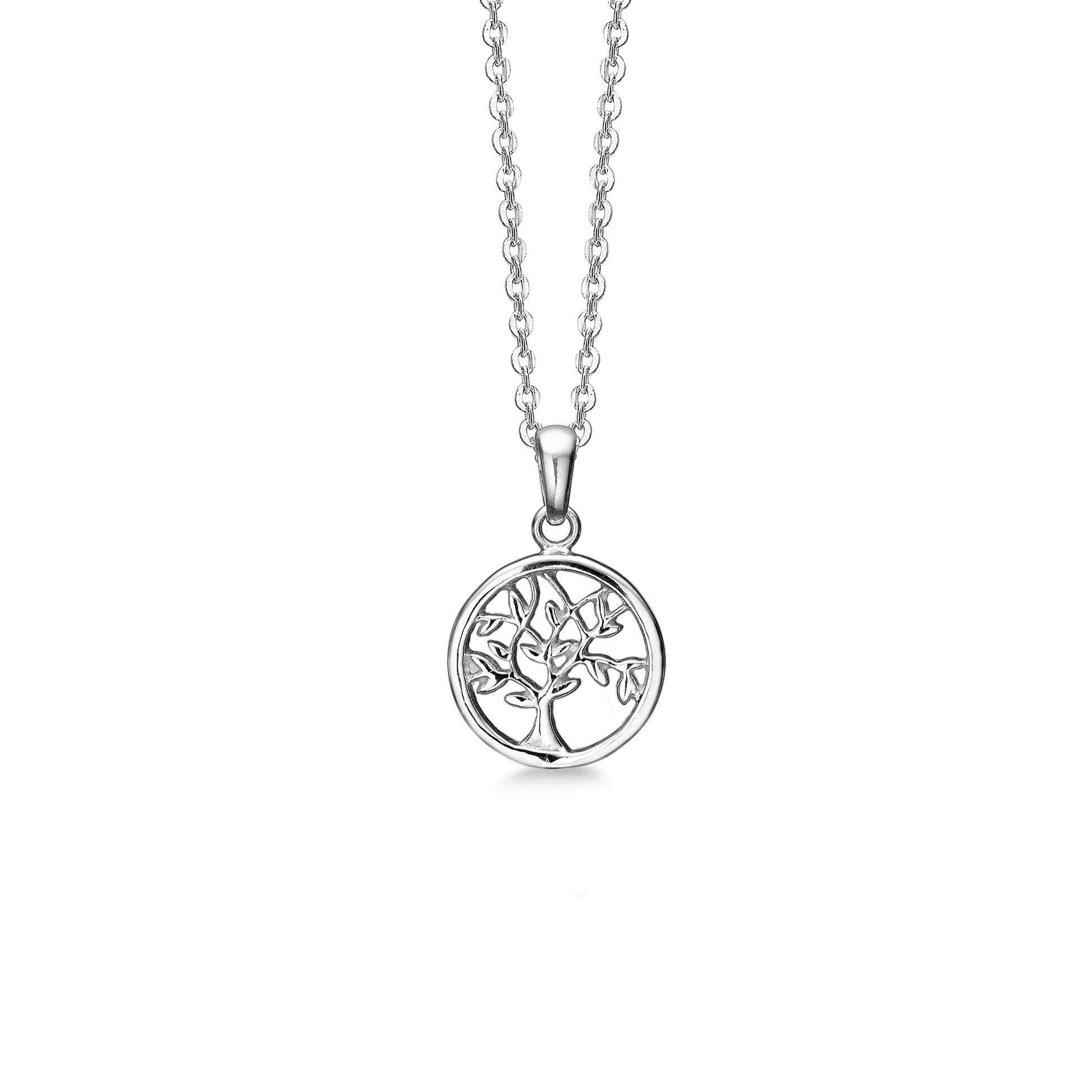 SØLV COLLIER LIVETS TRÆ 45CM