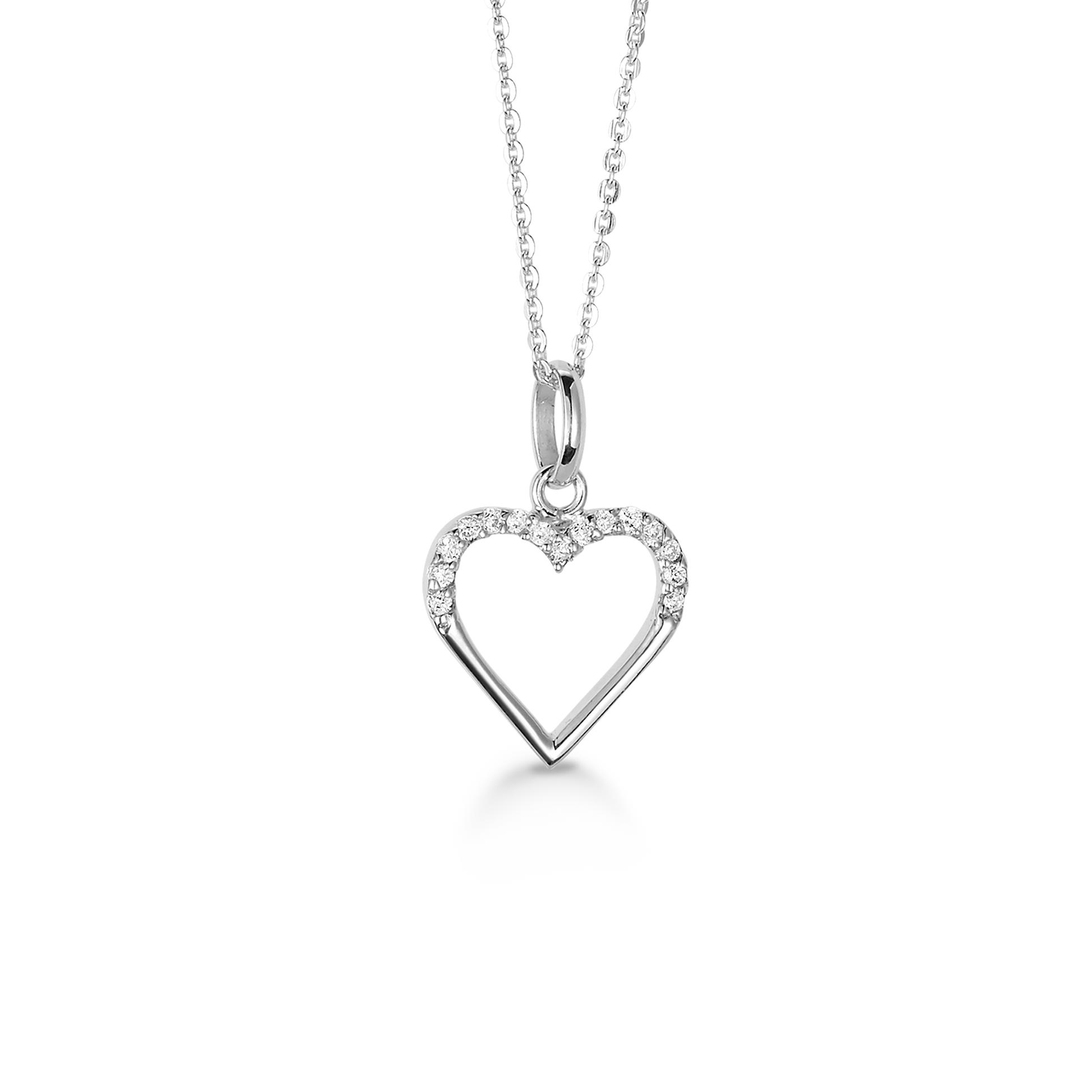 SØLV COLLIER M/SY.ZIRCONIA