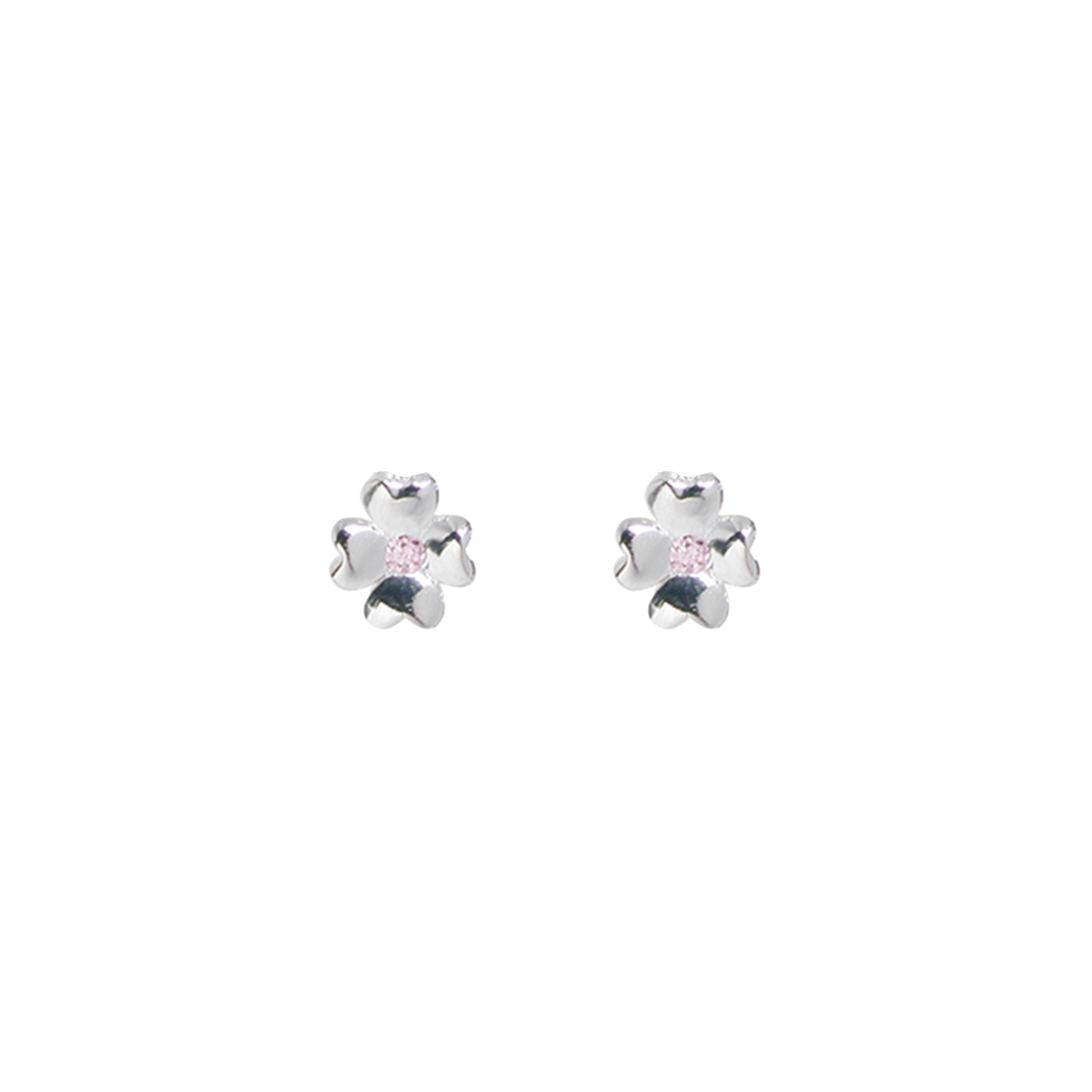 SØLV ØRESTIK M/SY.ZIRCONIA PINK