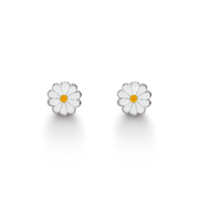 SØLV ØRESTIK M/EMALJE BLOMST