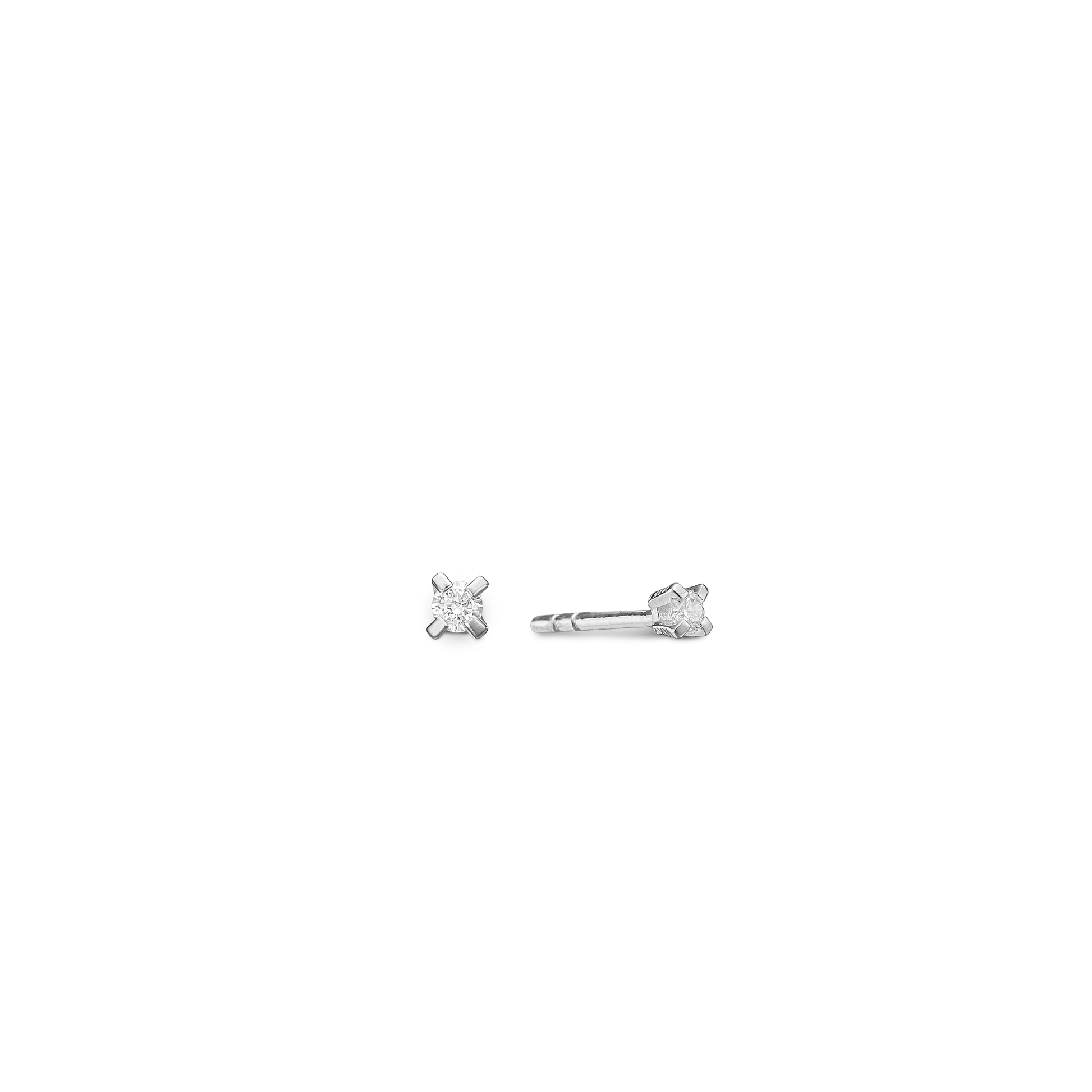 SØLV ØRESTIK M/SY.ZIRCONIA 2MM