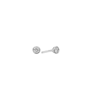 SØLV ØRESTIK M/SY.ZIRCONIA 4,5 MM