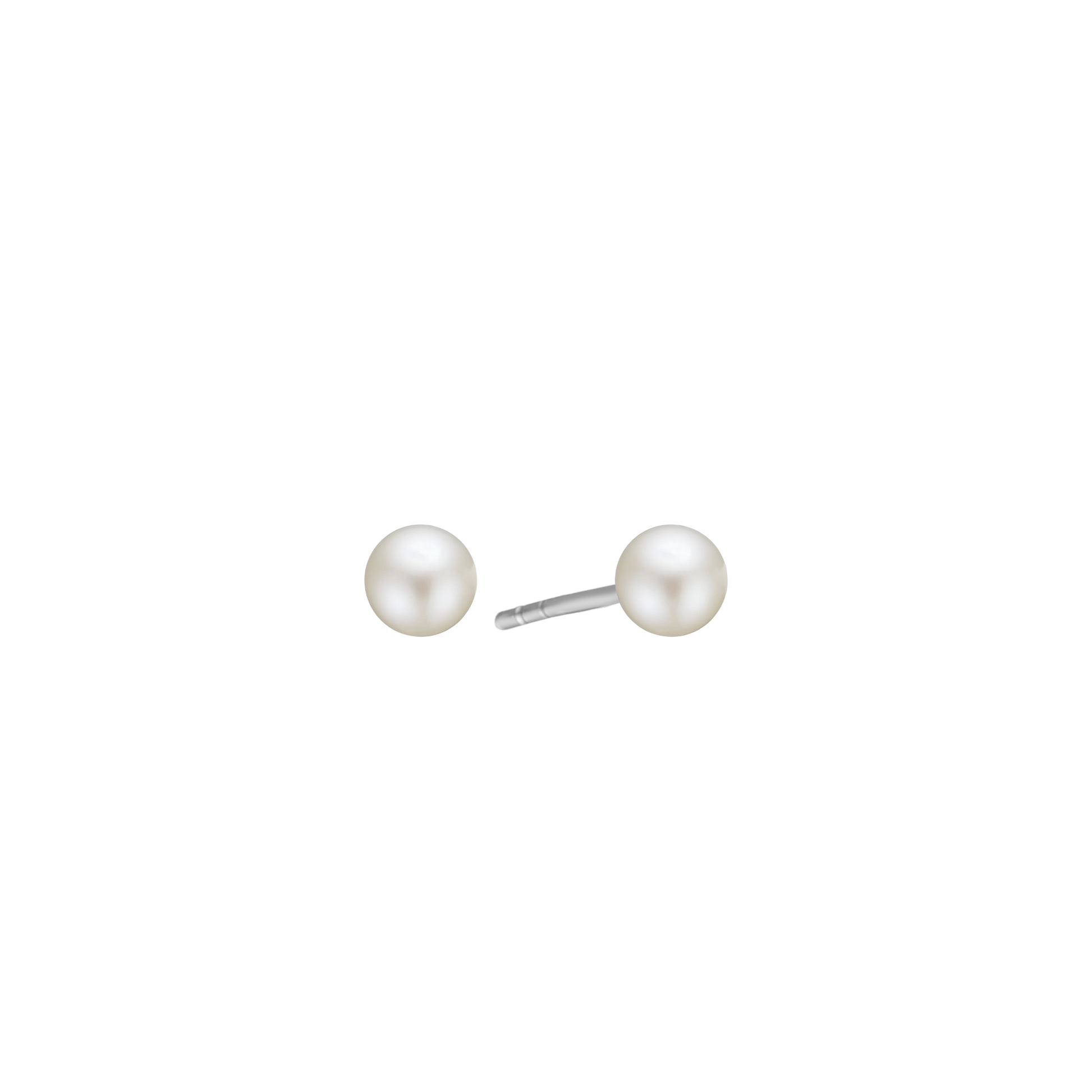 SØLV ØRESTIK M/FERSKVANDSPERLE 6MM