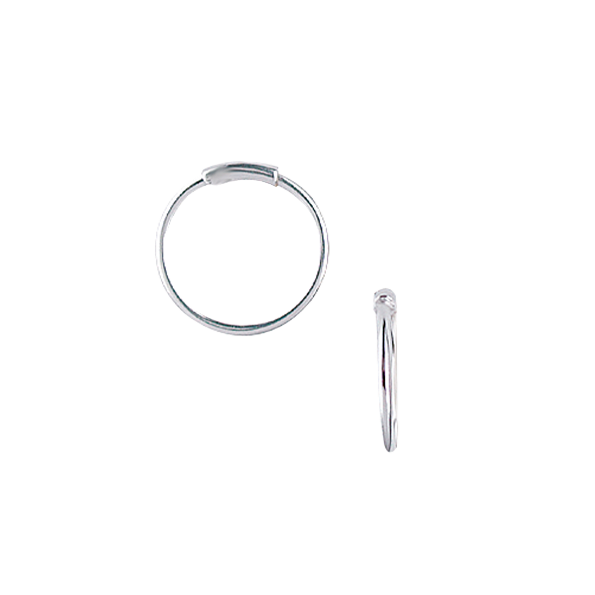 SØLV CREOL 15,5MM, 1MM TRÅD MASSIV M/VRI