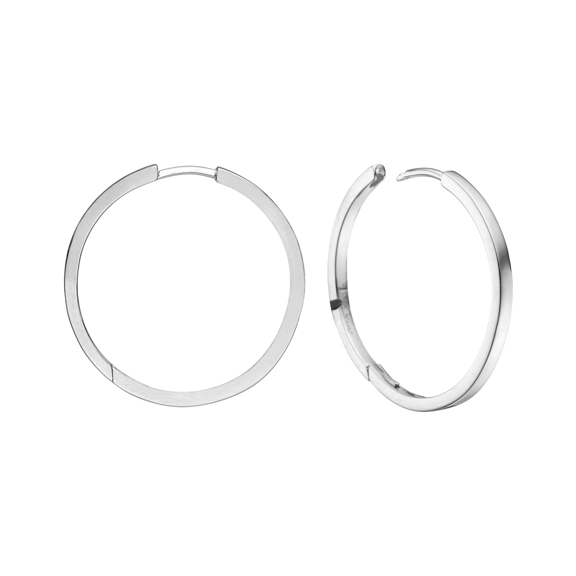SØLV CREOL  26MM TRÅD 2 MM M/KLAPLÅS