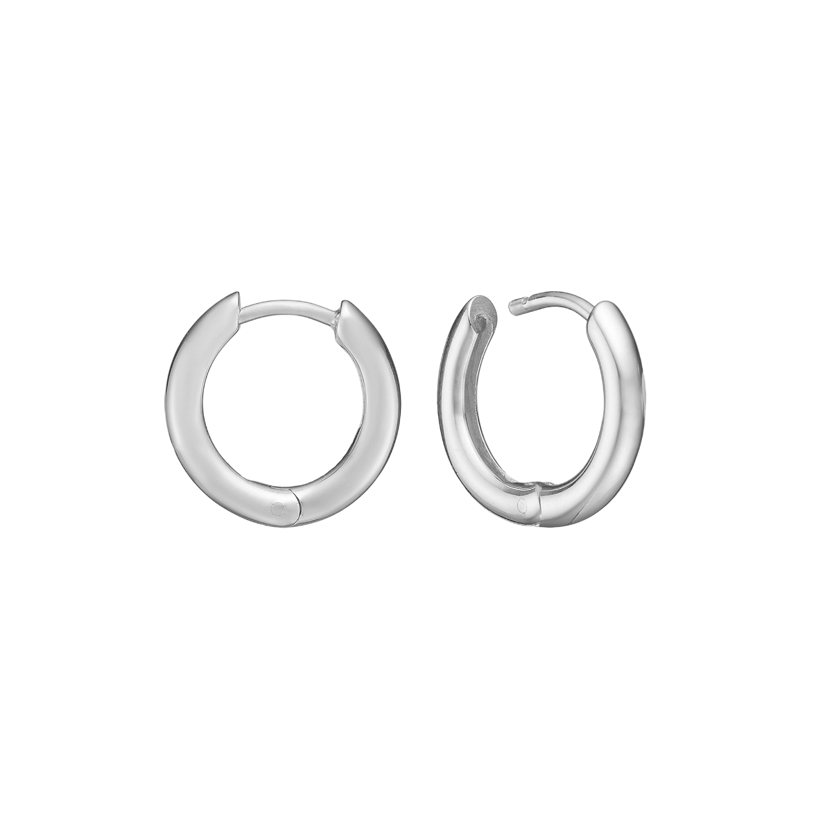 SØLV CREOL 16MM, TRÅD 2,7MM M/KLAPLÅS