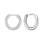 SØLV CREOL 16MM, TRÅD 2,7MM M/KLAPLÅS