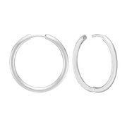 SØLV CREOL 16MM, TRÅD 2,7MM M/KLAPLÅS