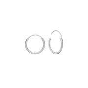 SØLV CREOL 16MM, TRÅD 2,7MM M/KLAPLÅS